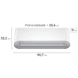 Ar-Condicionado Split Electrolux Color Adapt 24000 BTUs Frio 220V U24F