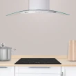 Coifa Parede Venezia Gallant Vidro Curvo Inox 90cm 220v GCO90VM1A-IX220