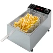 Fritadeira Elétrica Saro com 1 Cuba 3000w 50/60 Hz 5 Litros Inox 220V FR22